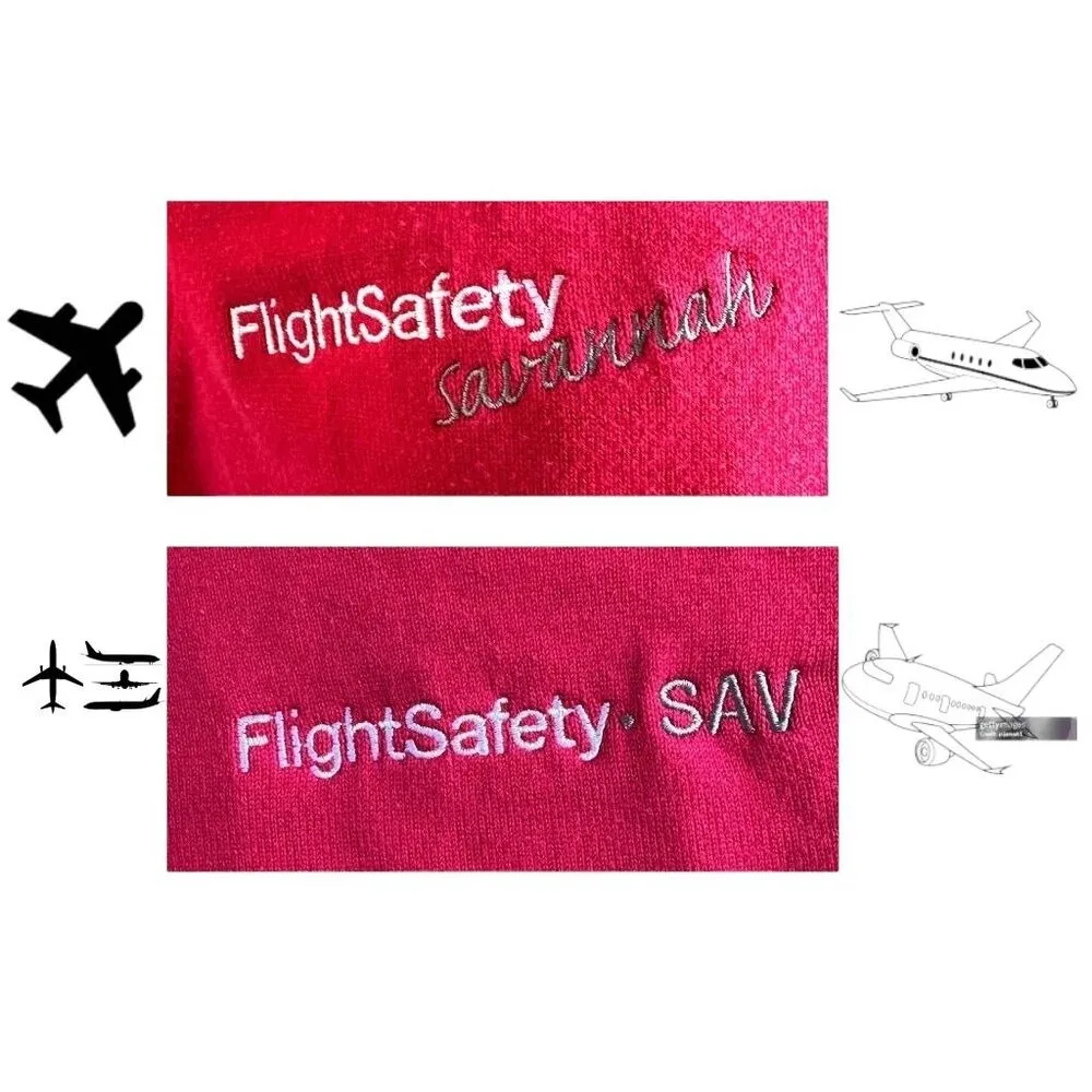 Vintage Flight Safety Savannah Ladies Sweater Small Lands End Logo Aviat… - Image 5