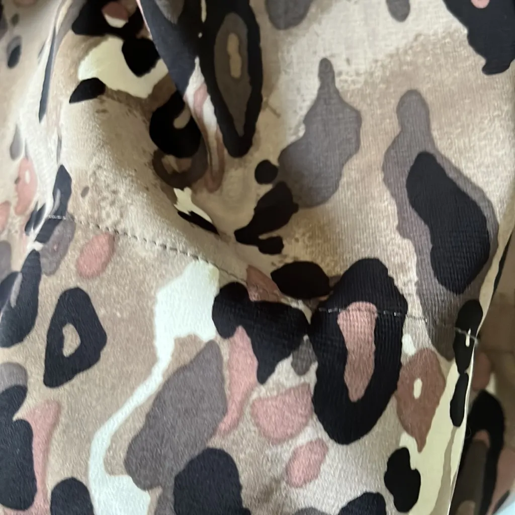 New Women’s The Limited sleeveless animal print brown black Camo dress Size 4 - Image 3