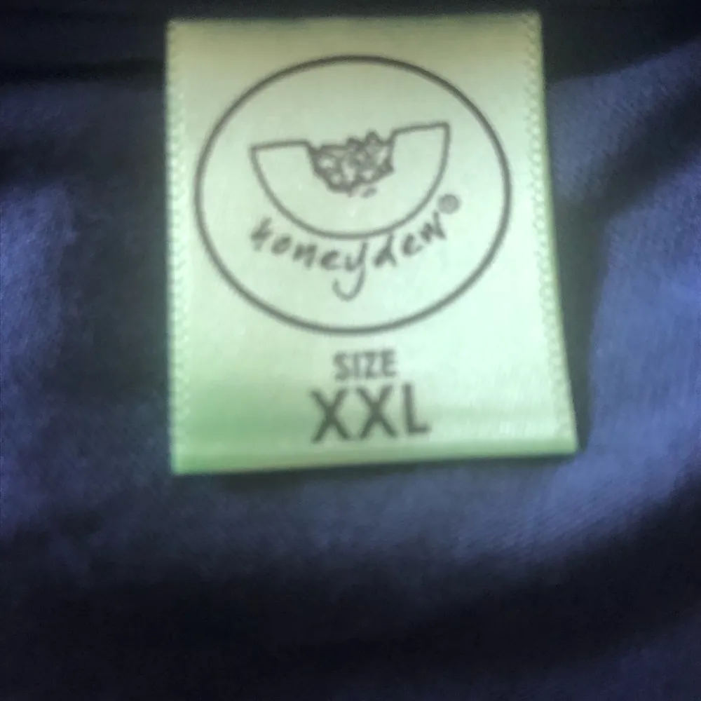 Honey Dew SS Night Shirt Soft Knit V Neck Navy Size XXL 16/18 Lounge Sleep Blue - Image 3