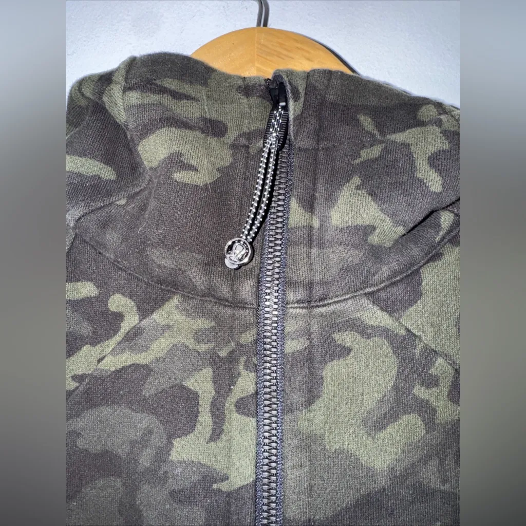 Lululemon‎ Scuba Hoodie Womens 8 Camo Cotton Fleece Heritage Full Zip Camouflage - Image 3