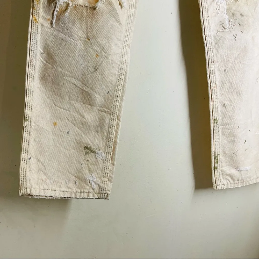 Denim & Supply NWT Destroyed Paint Splatter Carpenter Boyfriend Jeans size 25 - Image 8