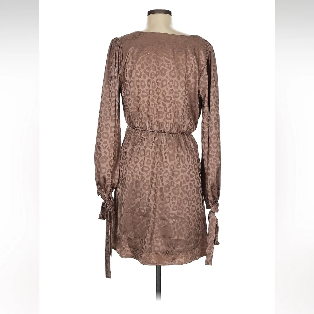 Boutique Peach Love Cheetah Leopard Animal Print Cocktail Dress New Without Tags - Image 2