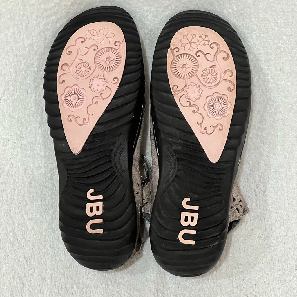 JBU by Jambu Grey Taupe Wildflower Mary Jane Casual Shoes Size 8.5 - Image 11