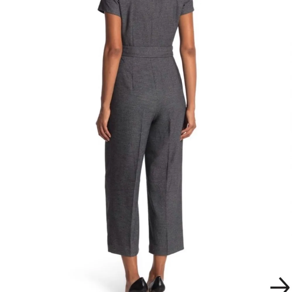 Club Monaco Charcoal Belted Jumpsuit - Image 2