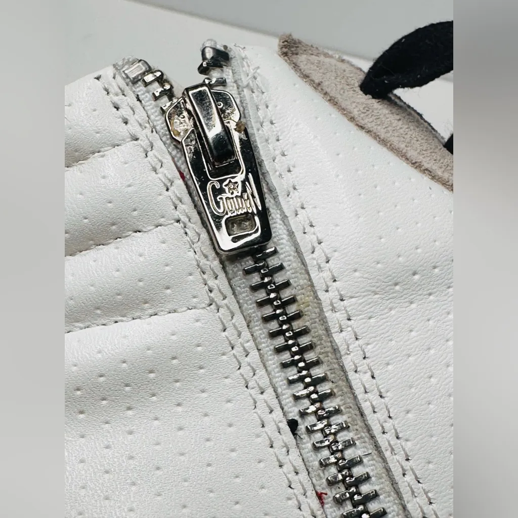 Golden Goose Slide White Grey Leather High Top Sneakers Shoes - Image 6