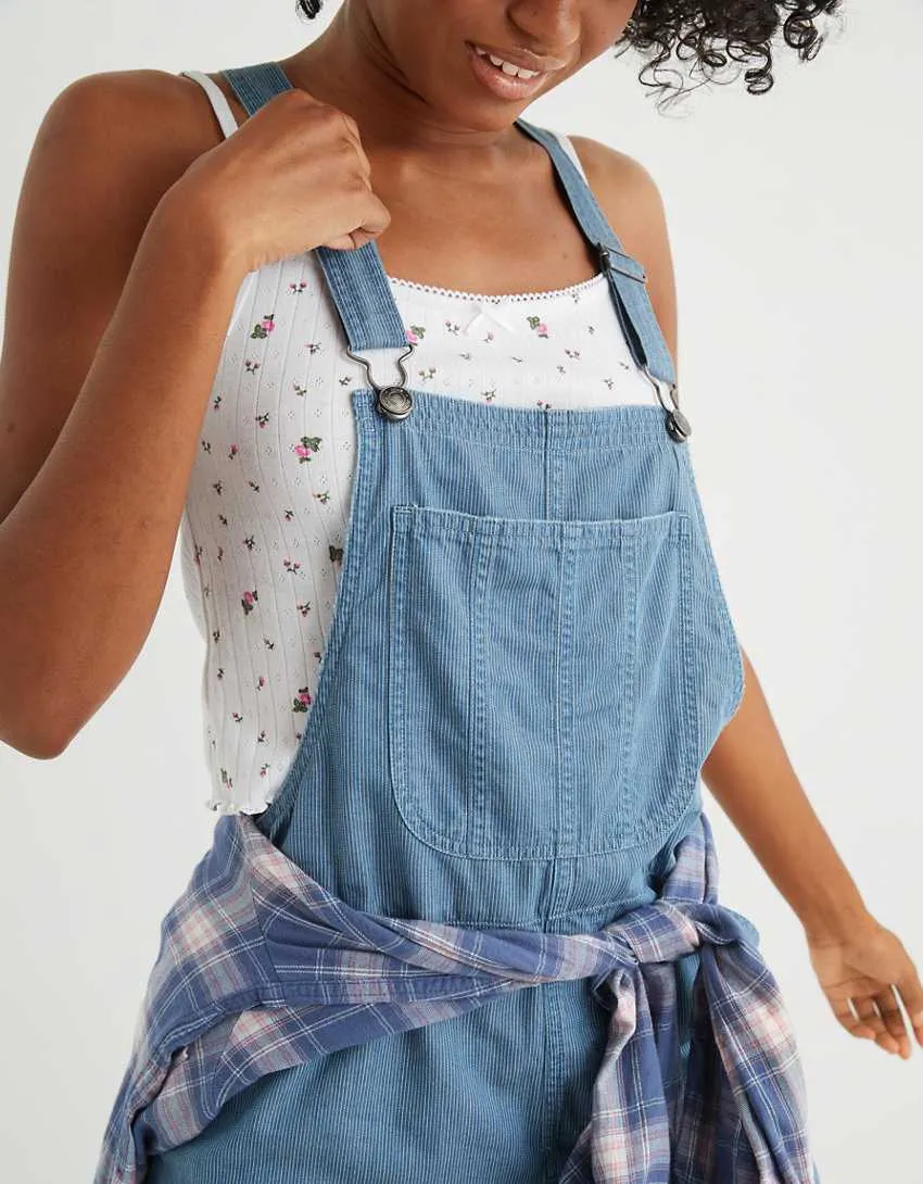 Aerie Railroad Striped Overalls - Image 2
