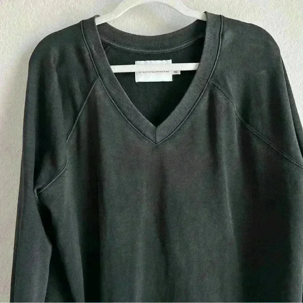 Calvin Klein Jeans‎ Charcoal Black Pullover Sweater Size L - Image 5