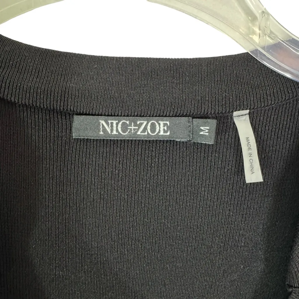 NWT Nic + Zoe Dress Invite Only Pleated Skirt Sweater Dress Black Size M - Image 8