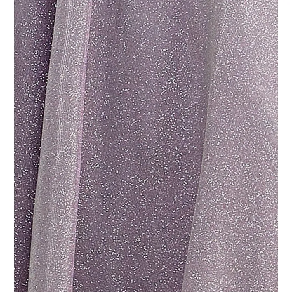 City Studios Juniors' Sleeveless Glitter Ball Gown Lavender Size 3/4 $159 Purple - Image 3
