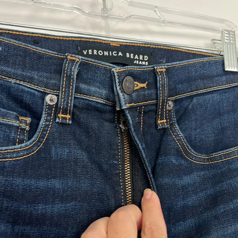 Veronica Beard Size 24 Blue Kate 10" Rise Skinny Jeans - Image 4