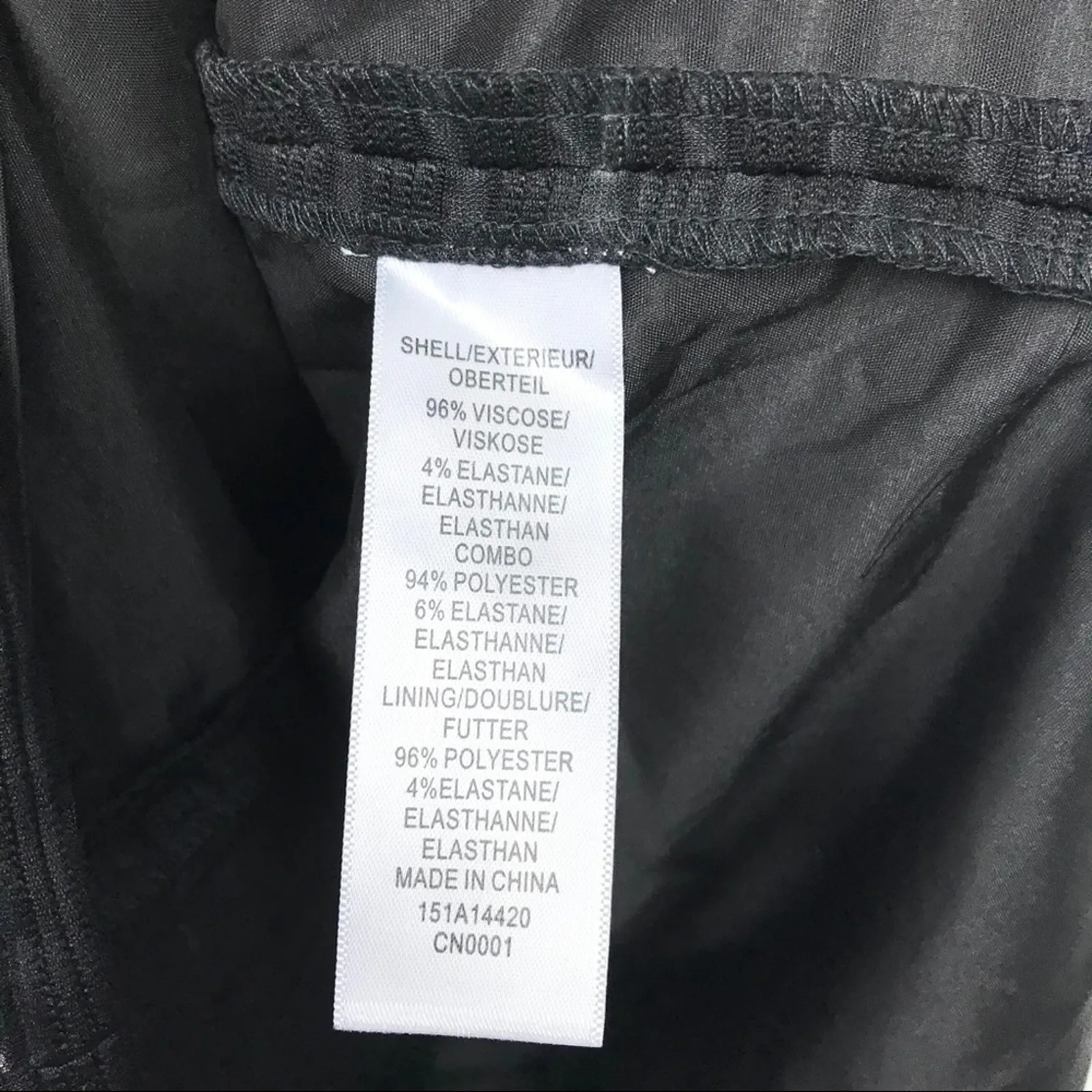 Aiden Mattox Sleeveless Shadow Stripe Dress Jewel Neck Midi Length Black Size 6 - Image 4