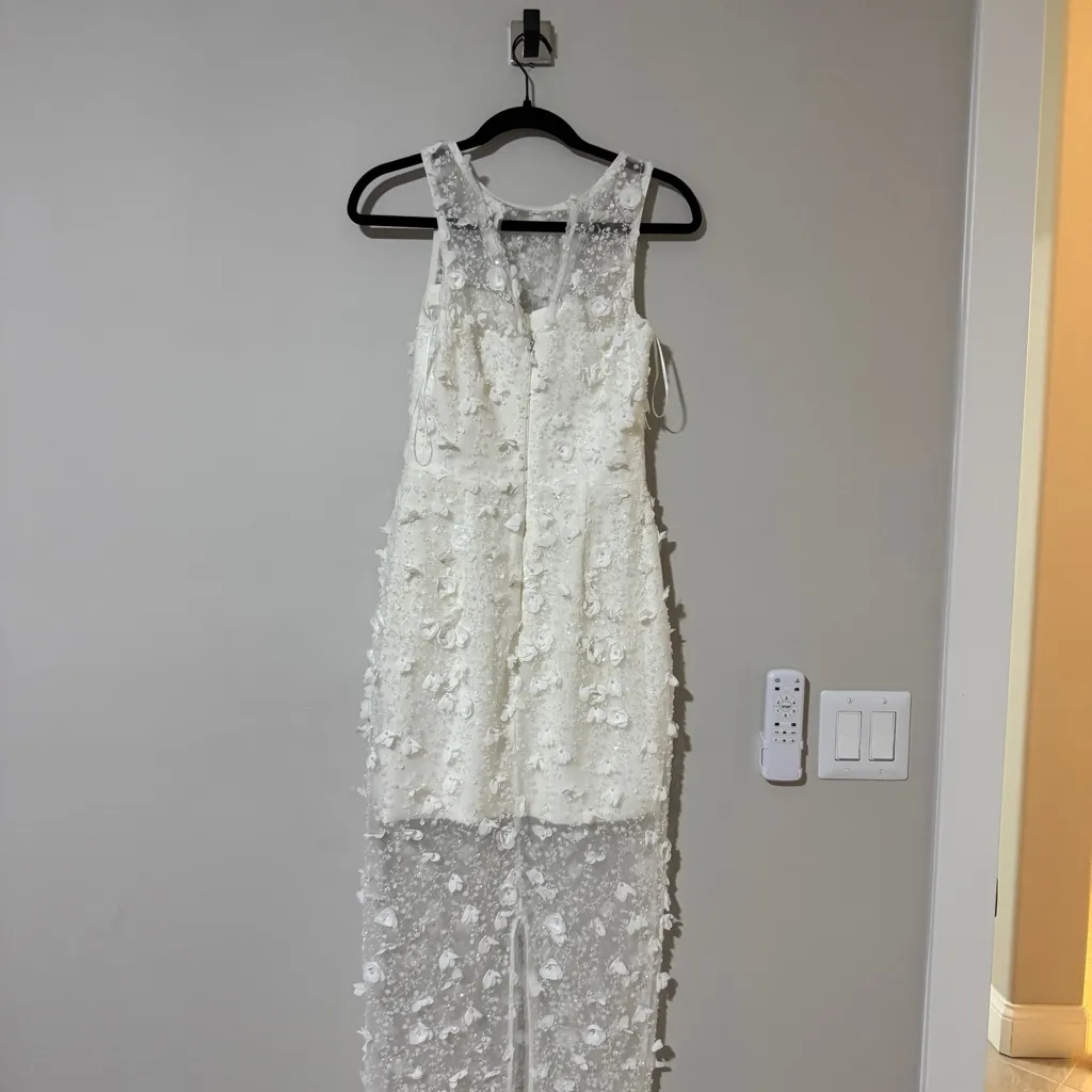 Dress the Population Helena 3D Floral Dress Size Small - Image 5