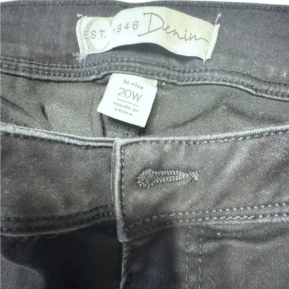 Cato Denim black Jeans Women Size 20W High Rise J32 - Image 2
