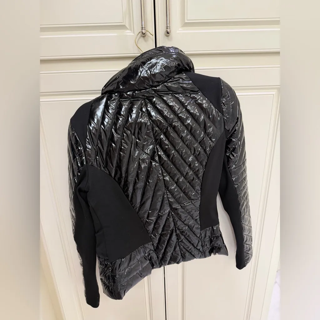 🌸NWT blanc noir motion panel shiny puffer in black Size XS - Image 9
