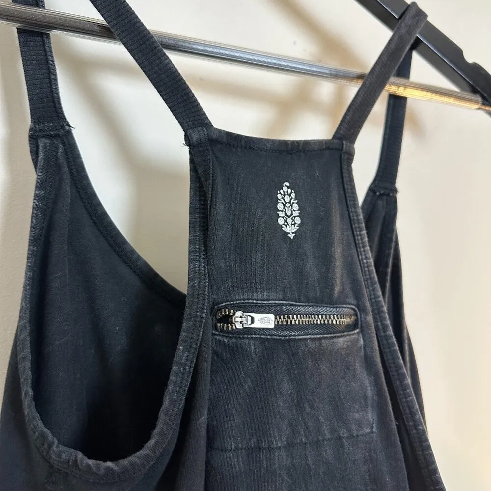 FREE PEOPLE Movement Hot Shot Mini Dress in Black Size Small - Image 9