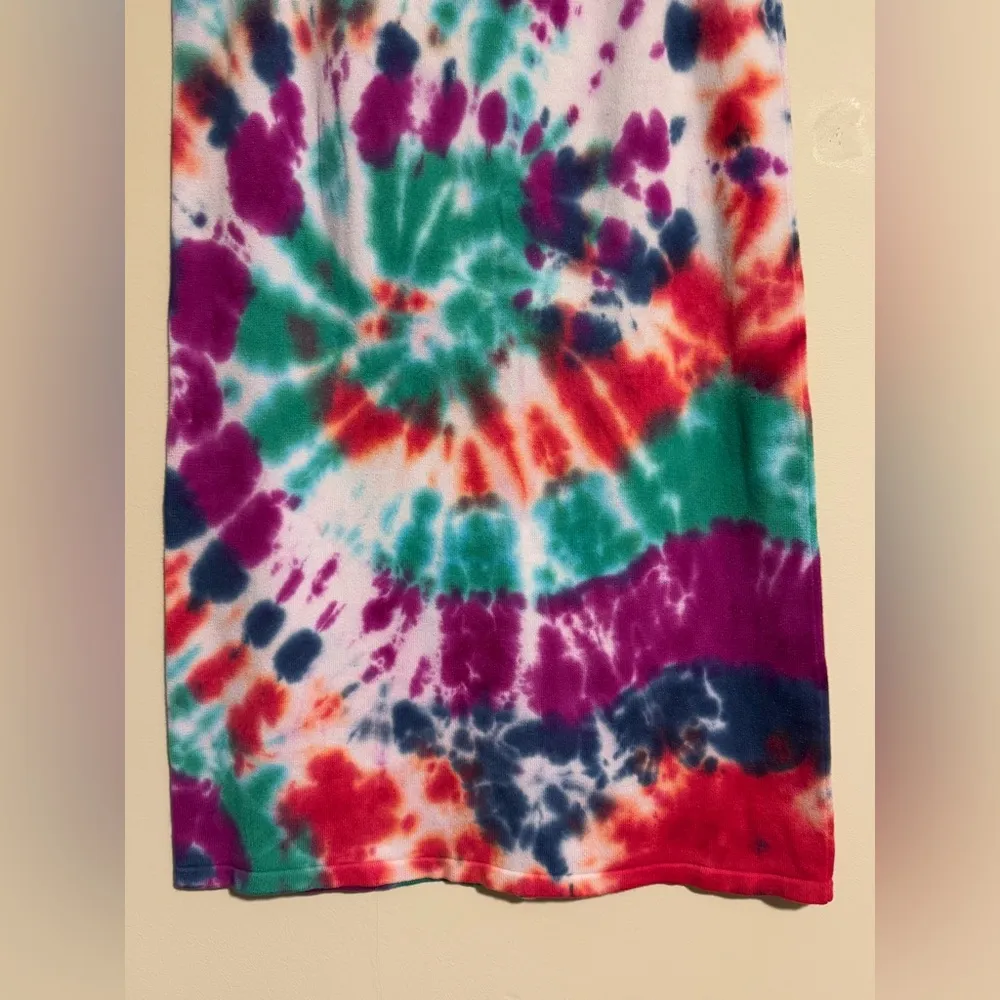 EUC Handmade Mia Nola Vintage Spiral Tie Dye Skirt size small - Image 8