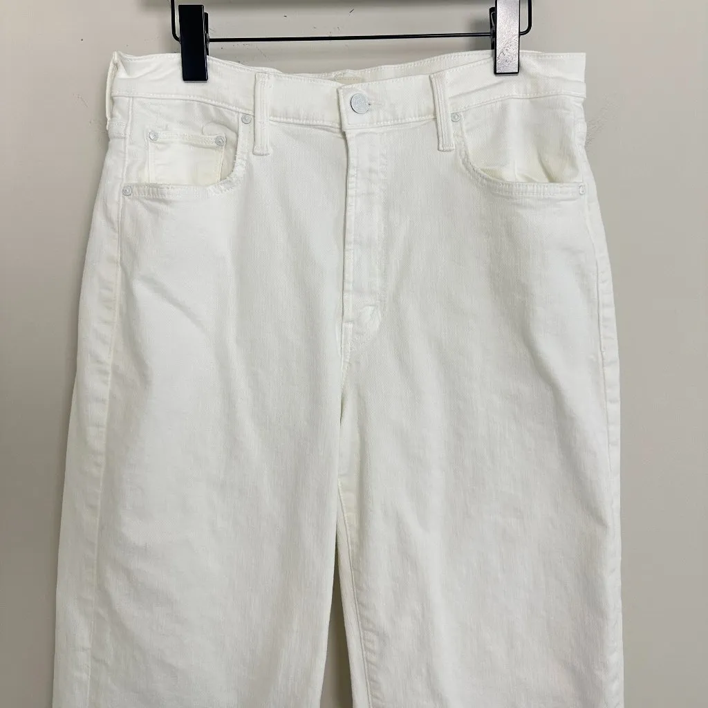 MOTHER The Rambler Zip Ankle in Wash Fairest Of Them All Size US 32 White - Image 5