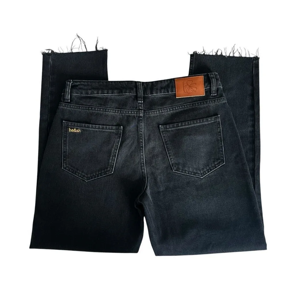 Ba&Sh Evan Straight Leg in Blackstone Jeans 26 - Image 7