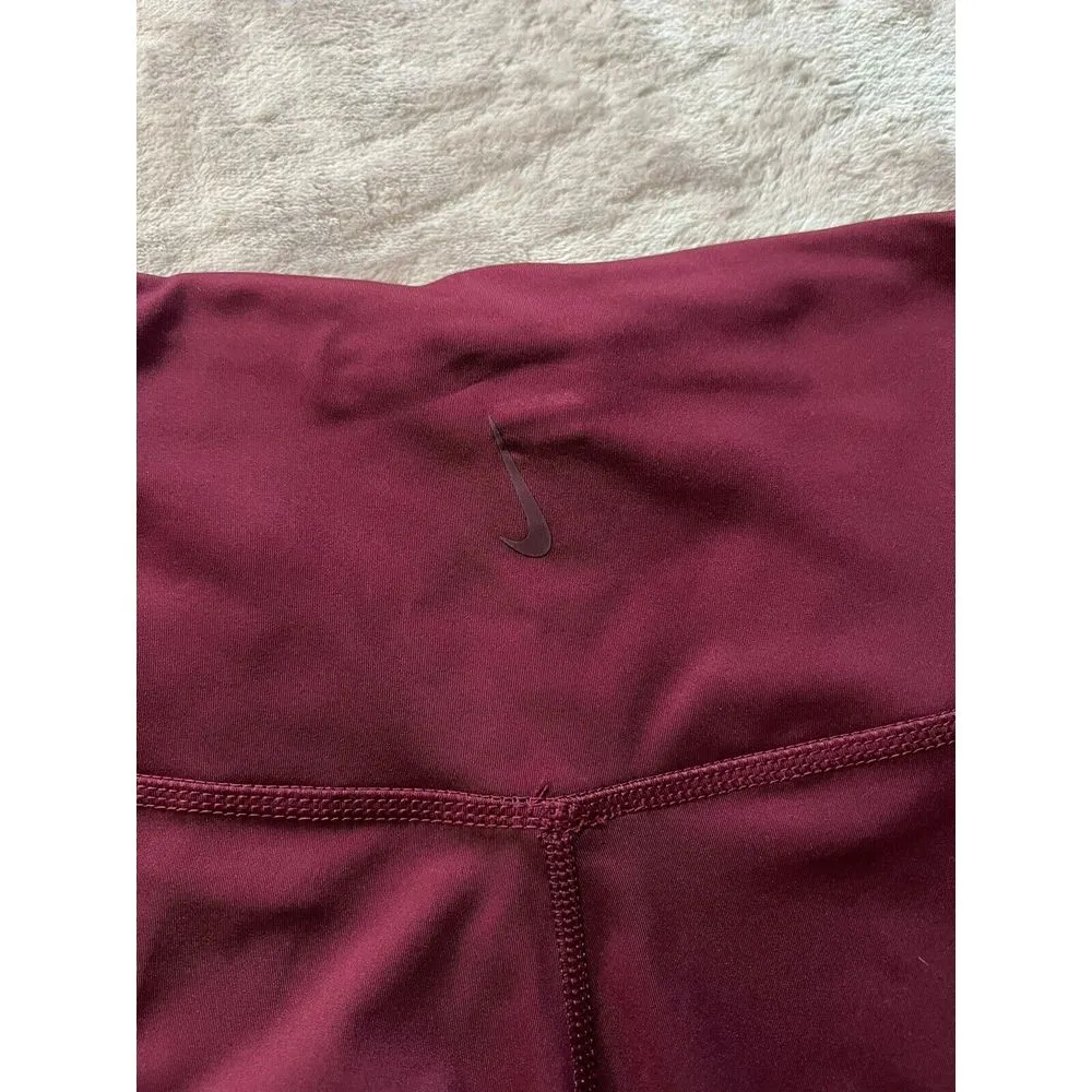 Nike Dri Fit Wide Leg Yoga‎ Pants Women's Small Red Stretch Activewear Pants - Image 5