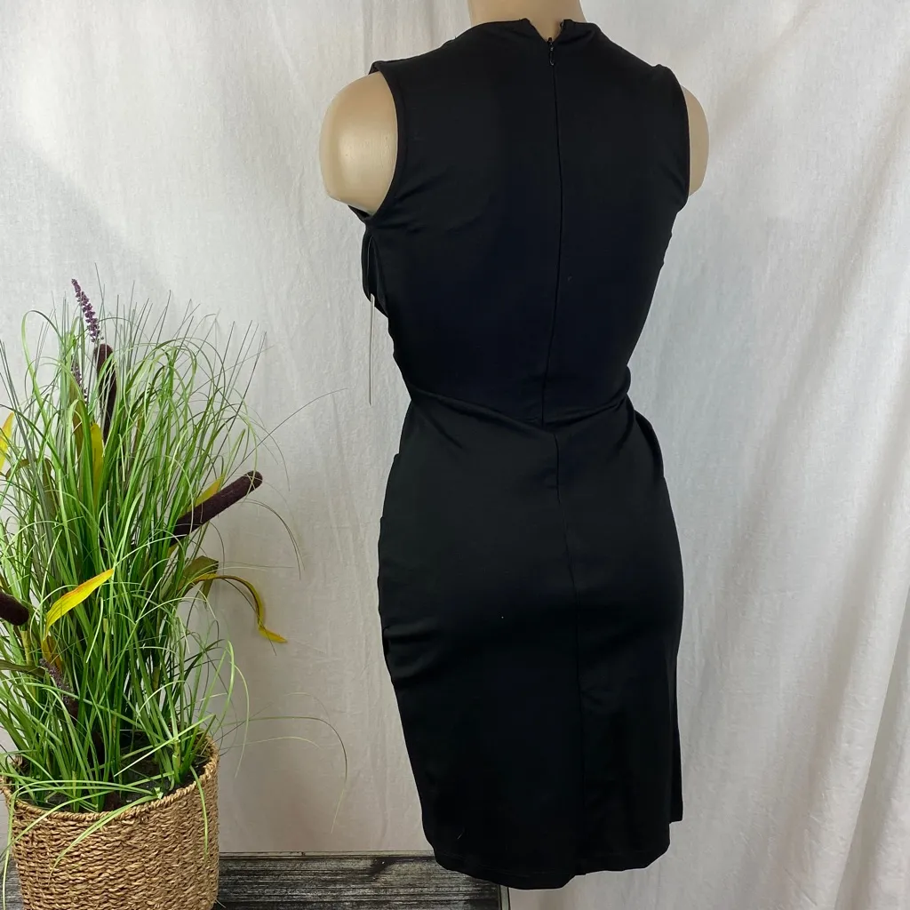 Lulu’s Black Sleeveless Empire Waist Knee Length Dress NEW XS - Image 3