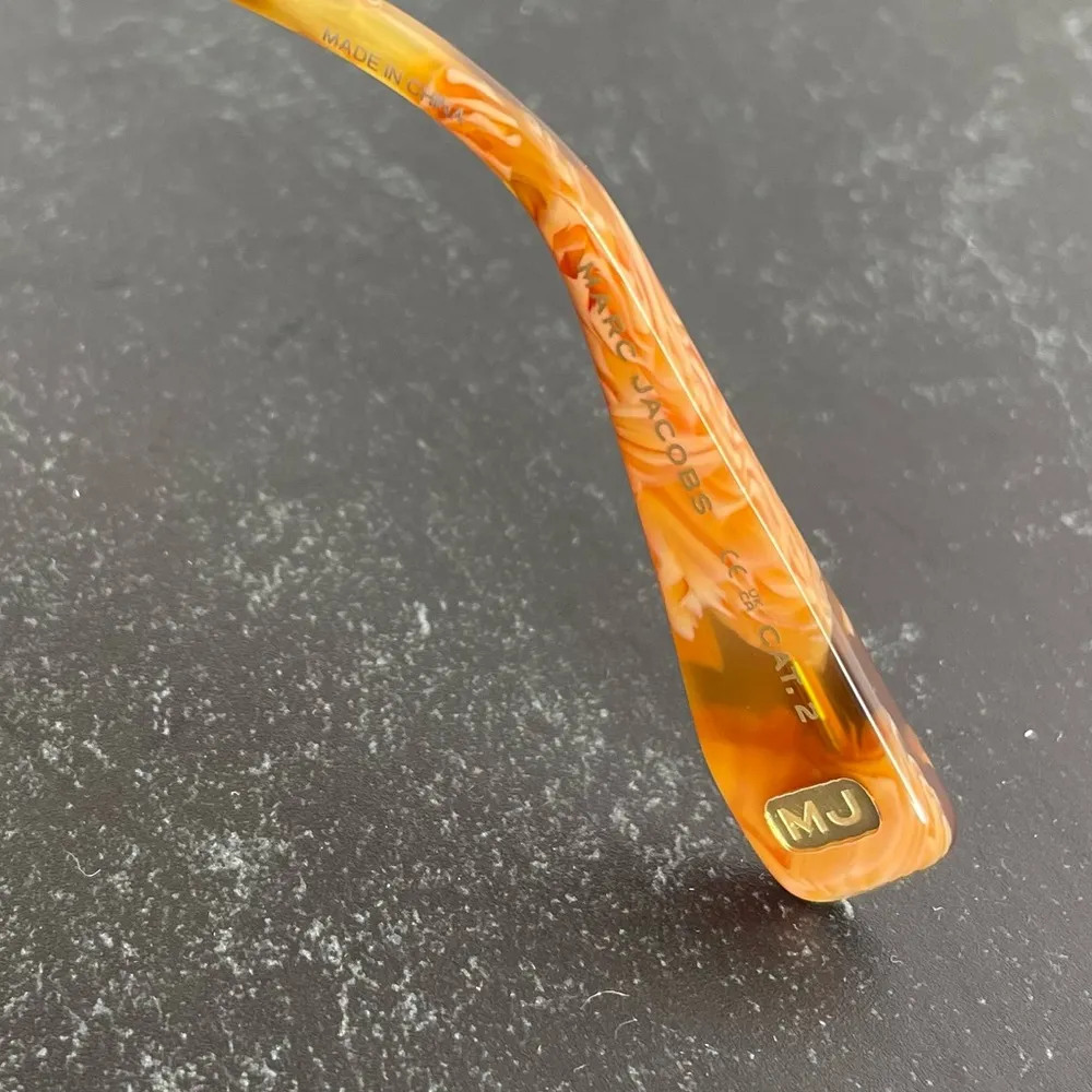 Marc Jacobs MJ1101/S 03YHA Brown Marble Oval Sunglasses Sz 53-24-145 - Image 9