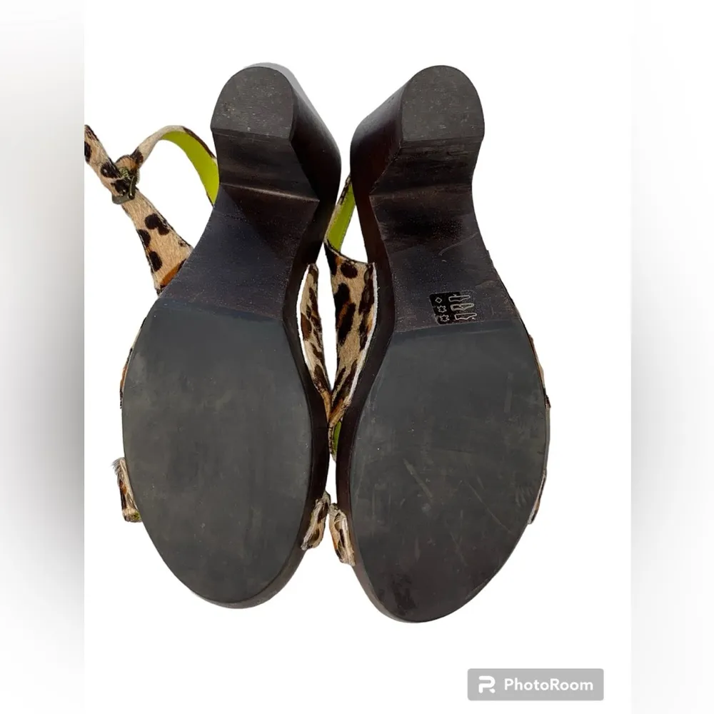 Boden Calf hair cheetah print heels - Image 8