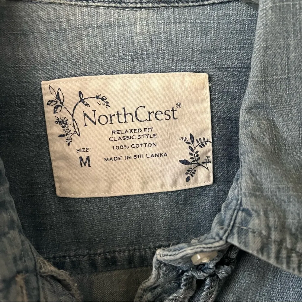 Denim Chambray North Crest Button up shirt - Image 3