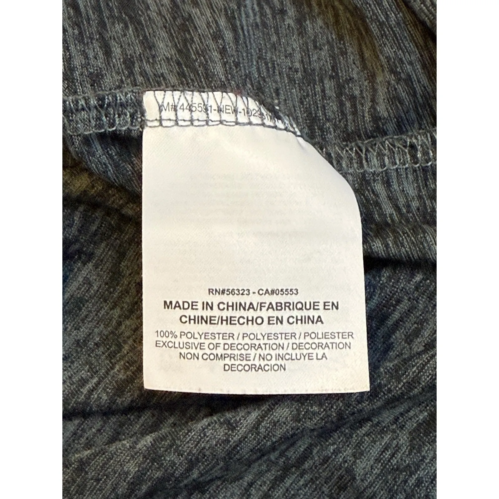 Nike Dri Fit Long Sleeve V Neck Athletic Shirt Top Womens Small Heathered Gray # - Image 6