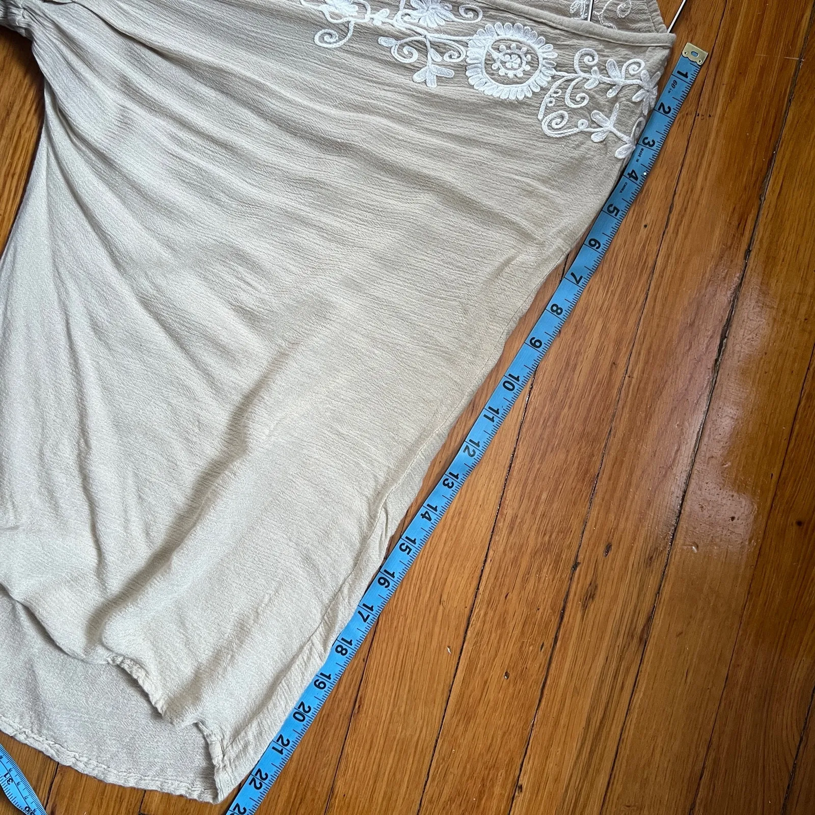 Sage the Label Mini Dress Size With Floral Embroidery. S - Image 9