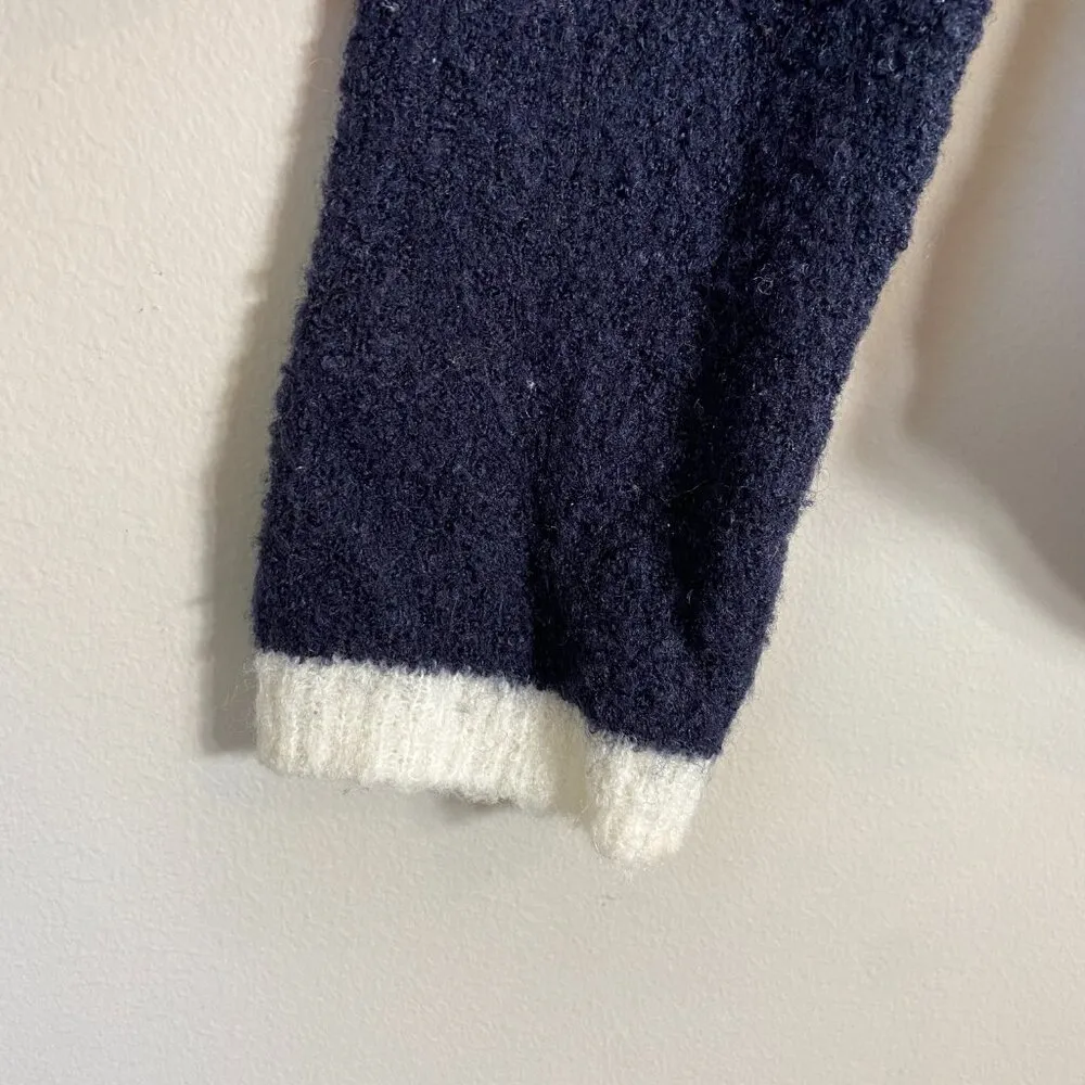 Anthropologie Sita Murt Long Sleeve Striped Wool Sweater Women Small Black White - Image 7