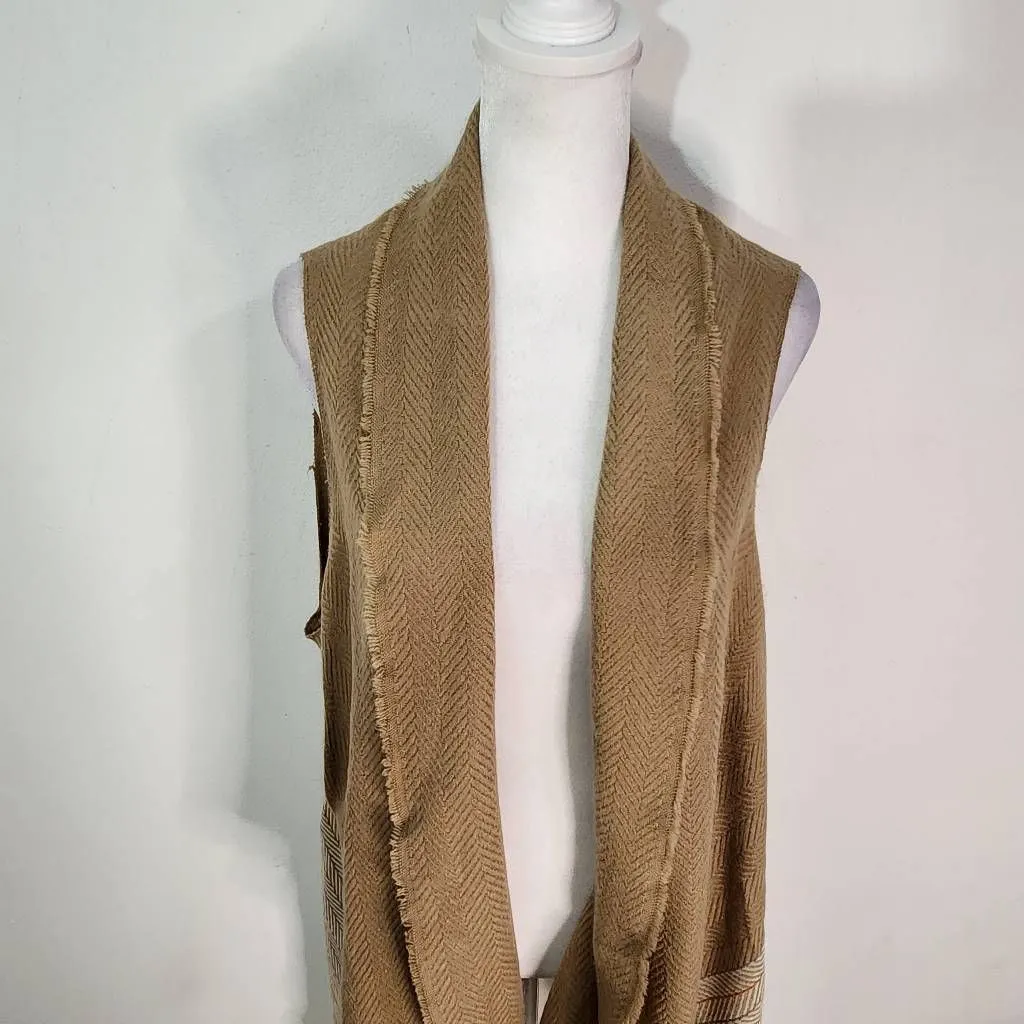 Seven Islands Tan Vest NWT One Size Boho Vest - Image 3