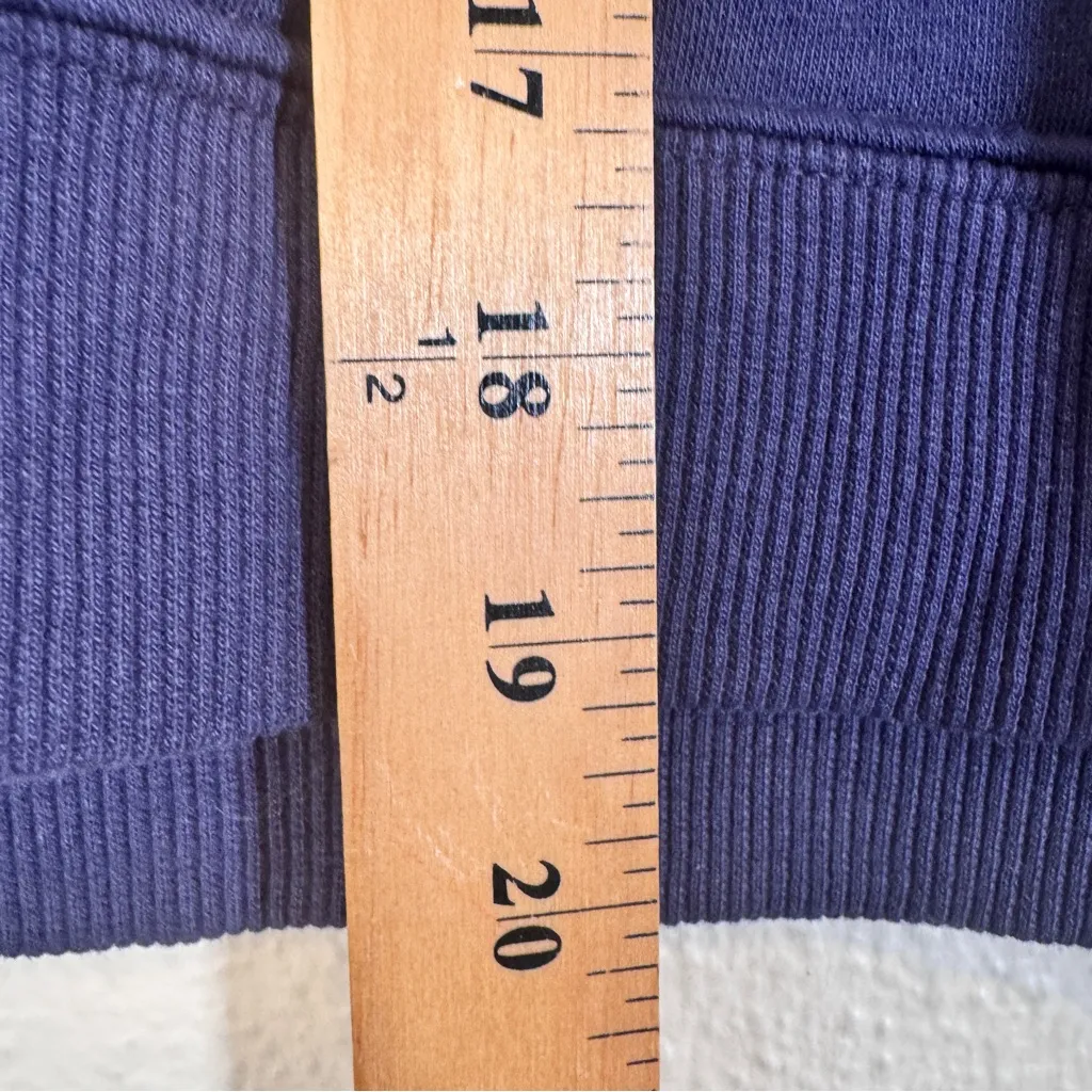 Ed Hardy Blue Cropped Graphic Sweatshirt Womens L Fish Skater Casual Cozycore - Image 5