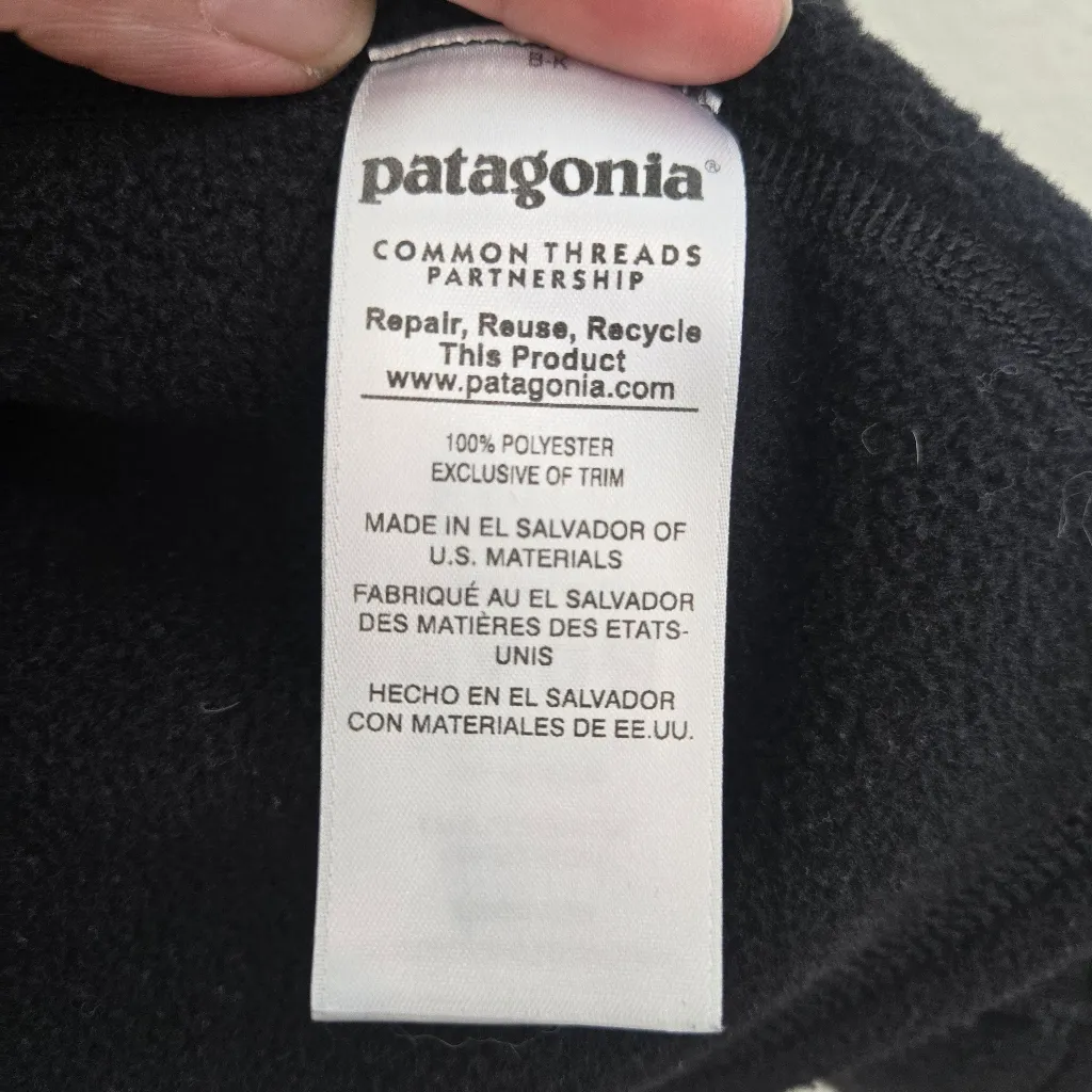 Patagonia Womens Classic Synchilla Black blue vest size medium - Image 10