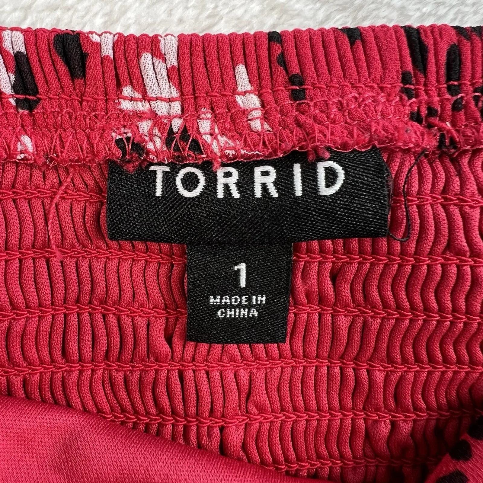 Torrid Plus 1 1X Peplum Chiffon Midi Cami Top Pink Leopard Animal Print Whimsy - Image 6