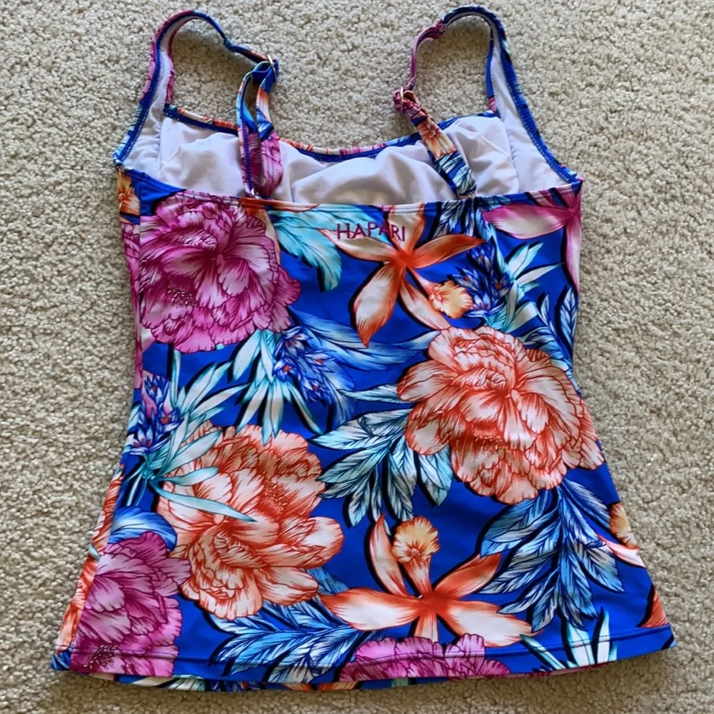 Hapari slimming swim tankini top tropical print Size L - Image 3