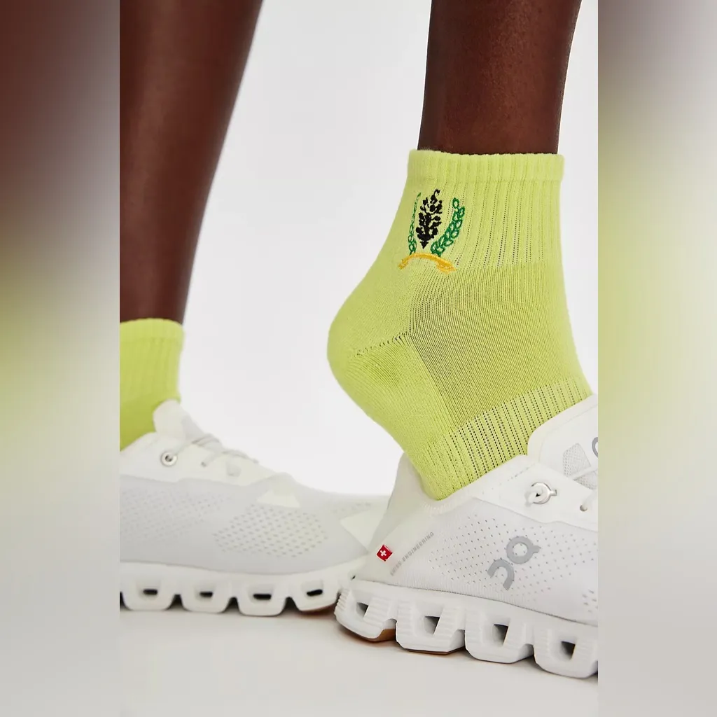 NWT Free people Movement Crest Buti Socks In Lime Yellow - Image 2