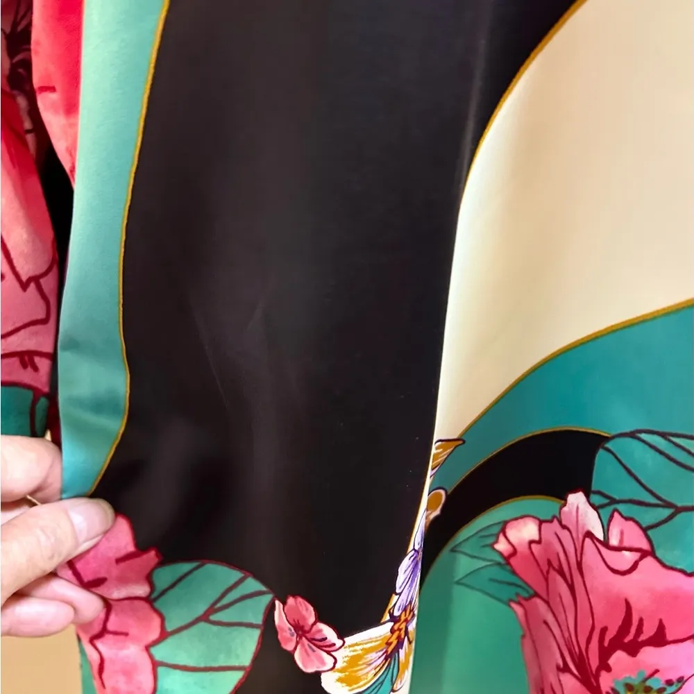 NATORI Beijing Flower Retro Print Matte Satin Sleep - Image 5