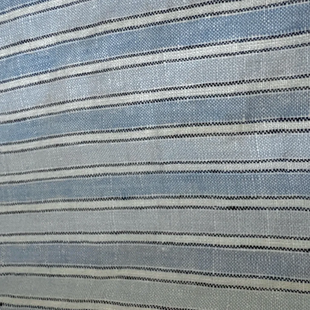 NWT J. Jill Love Linen 100% Linen Striped Roll Tab Sleeve Shirt Dress Petite XS Blue Size undefined - Image 11