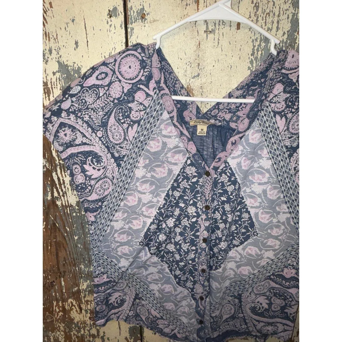 Lucky Brand Boho Blouse size Medium - Image 3