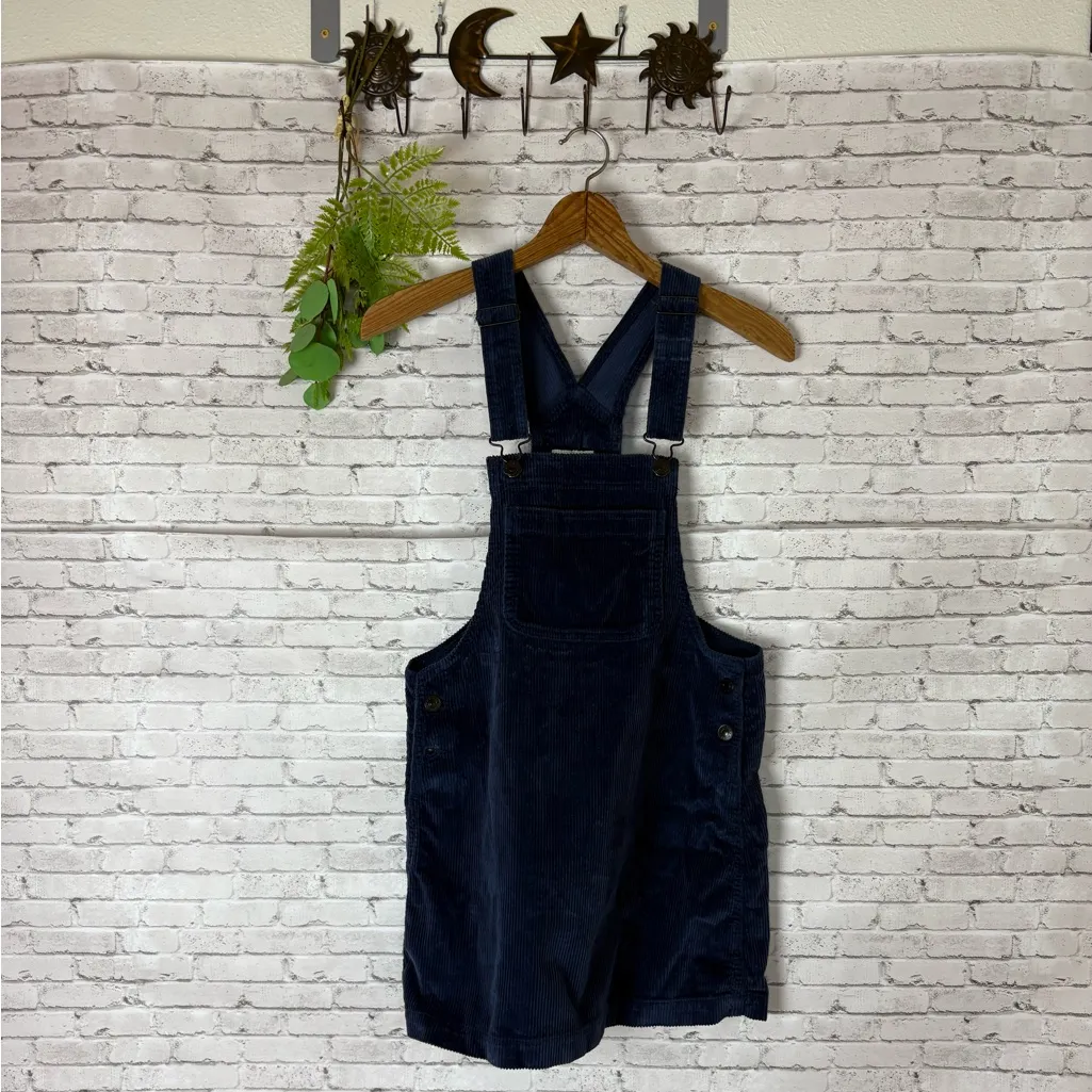 American Eagle Navy Blue Corduroy Skirt Overalls - Image 2