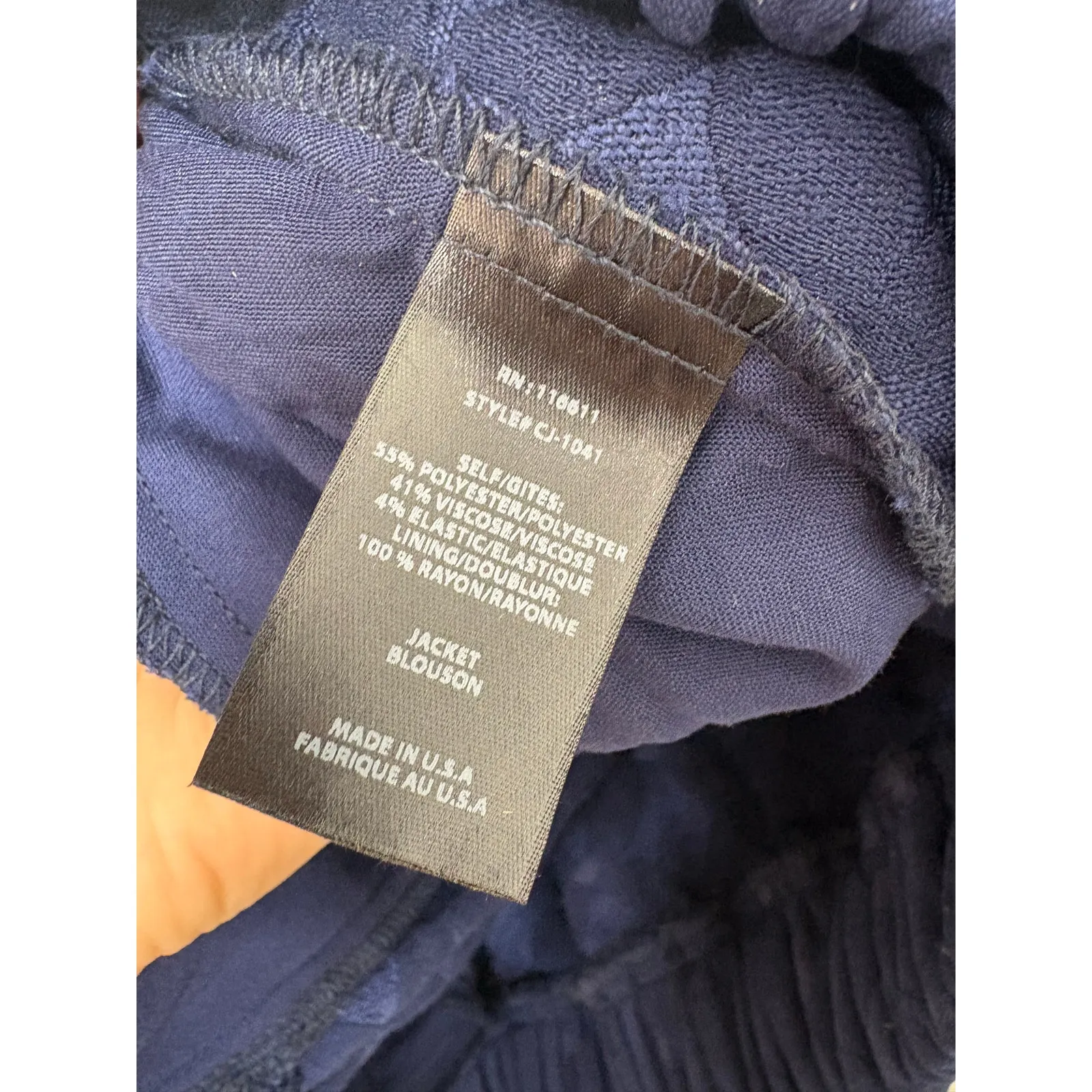 Anthropologie  Amadi Textured Bomber Jacket Medium Zip Up Oversize Minimalist - Image 7