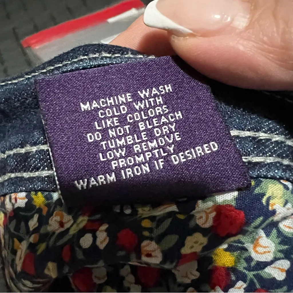 Vigoss Dark Wash Bootcut Thick Stitch Two Button Denim Jeans - Image 10