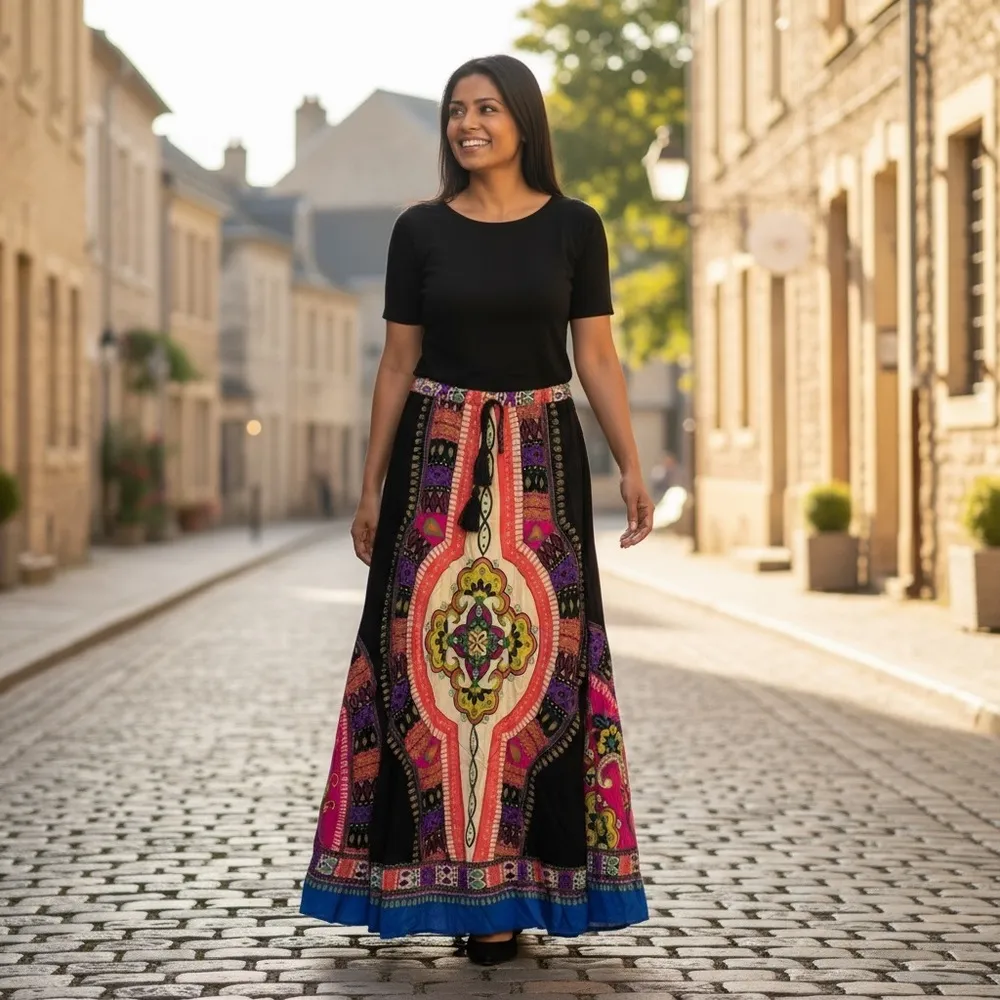 Women's Flying Tomato Long Maxi
Skirt Size Small - Image 6