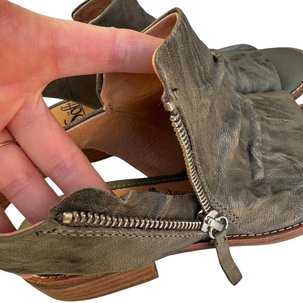 Sofft Nestyn Leather Sandal Green Size 6 - Image 11