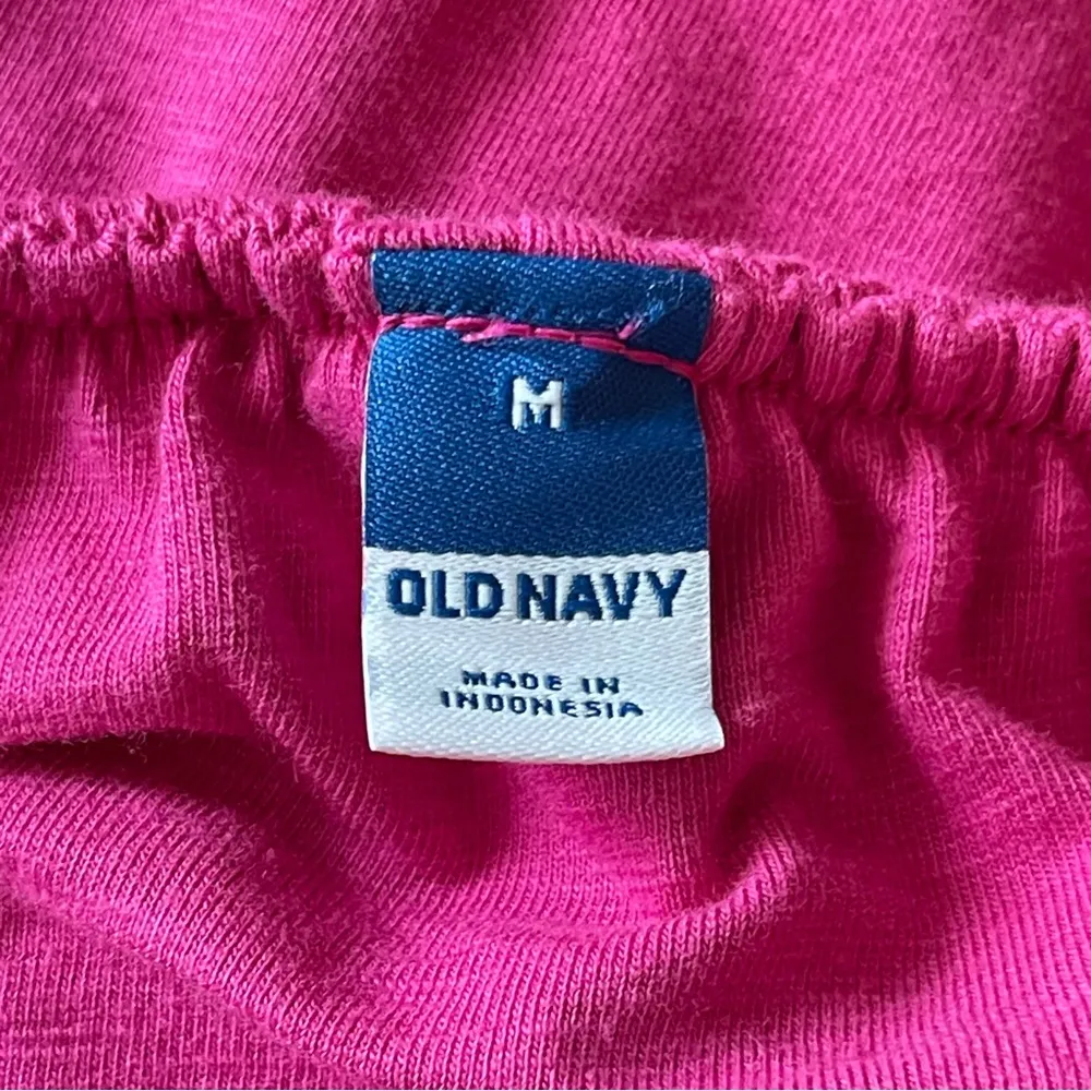 Women’s Slub Knit Midi Halter Shift Dress Size M Dragon Fruit Hot Pink - Image 11