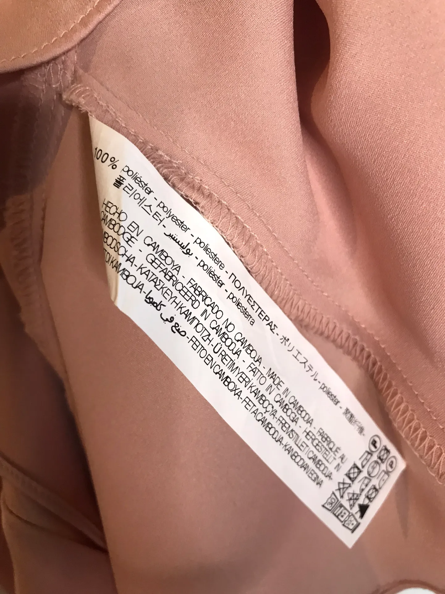 Blush Sleeveless Satin Blouse - Image 6