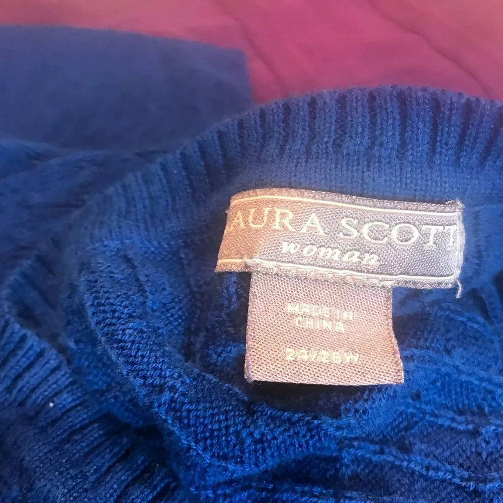 Laura Scott  blue sweater 24/26 - Image 9