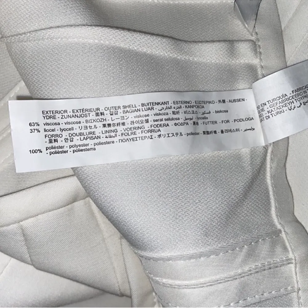 Zara White Mini Off white Skirt(Size XLarge) - Image 6