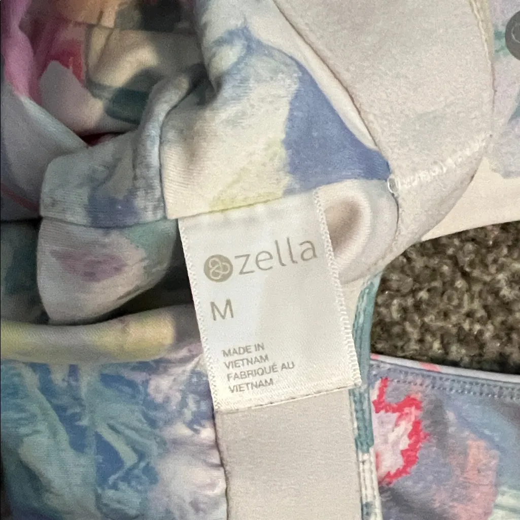 Zella Pastel Abstract Sports Bra - Image 2