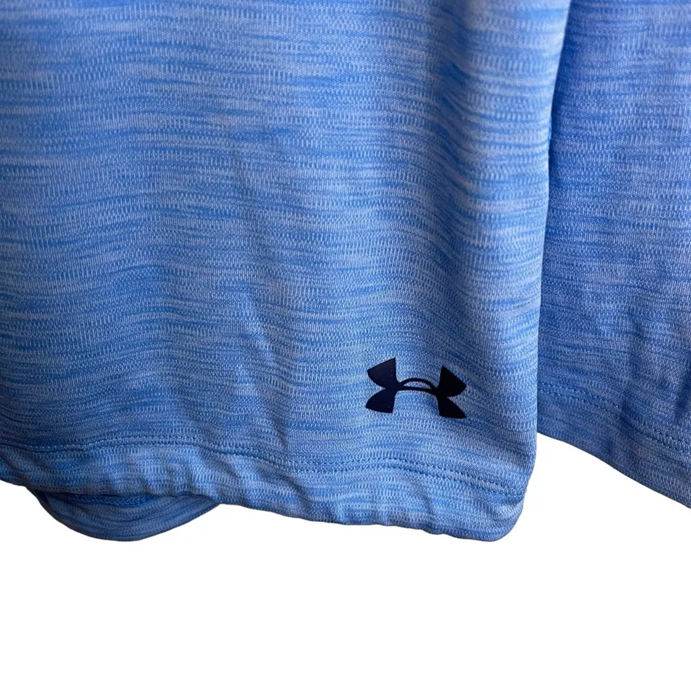 Under Armour Blue Velocity Twist Heatgear Hoodie - Image 5